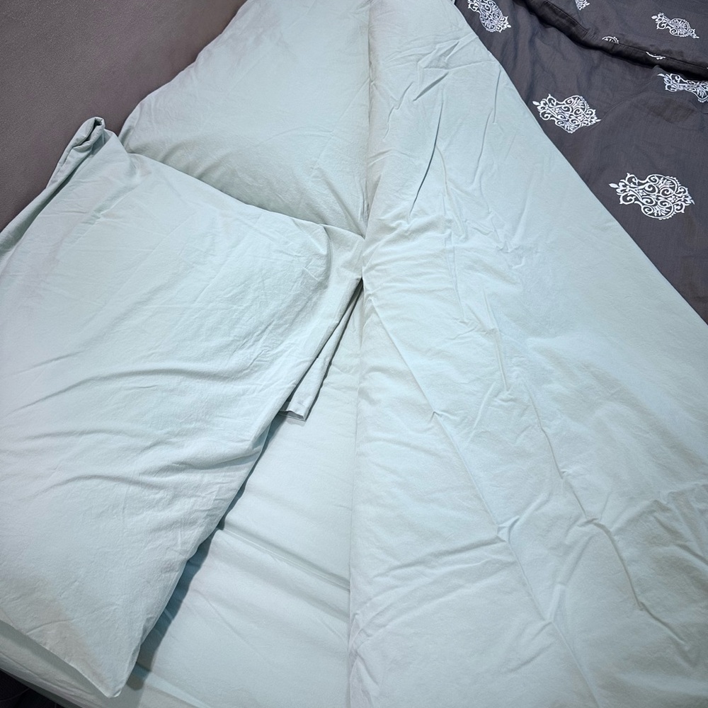 Domain Ver-Tex King Size Fitted Flat Sheets Pillowcases Pillow Lot Of 5 Cotton